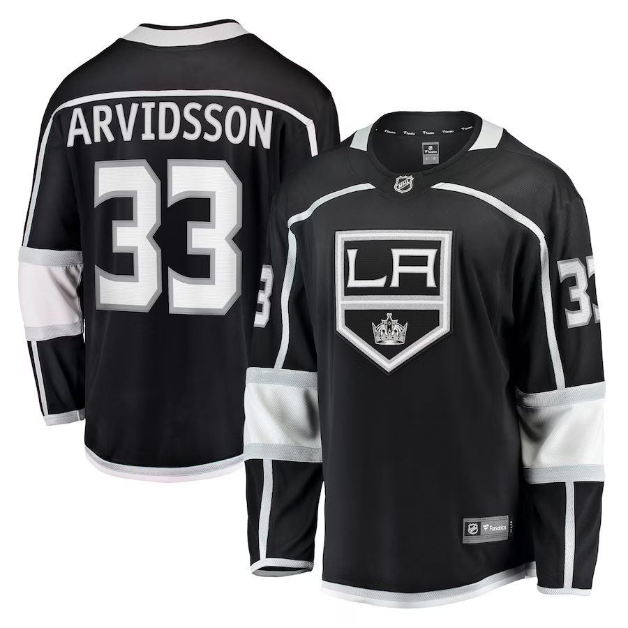 Men's Los Angeles Kings Viktor Arvidsson #33 Black Home Breakaway Jersey